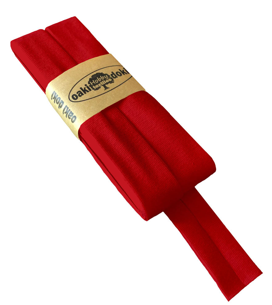 Jersey Schrägband 40/20mm Coupon rot