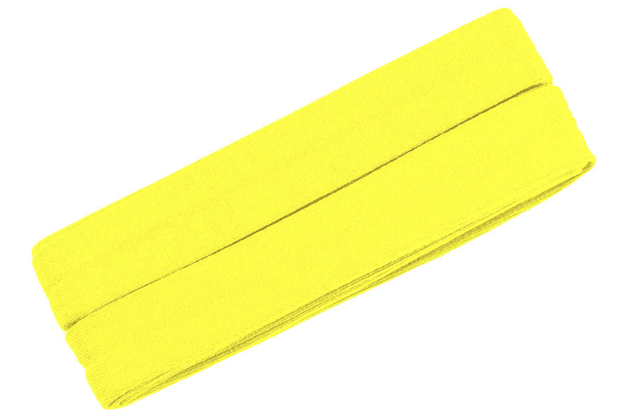 Jersey Schrägband 40/20mm Coupon neon gelb
