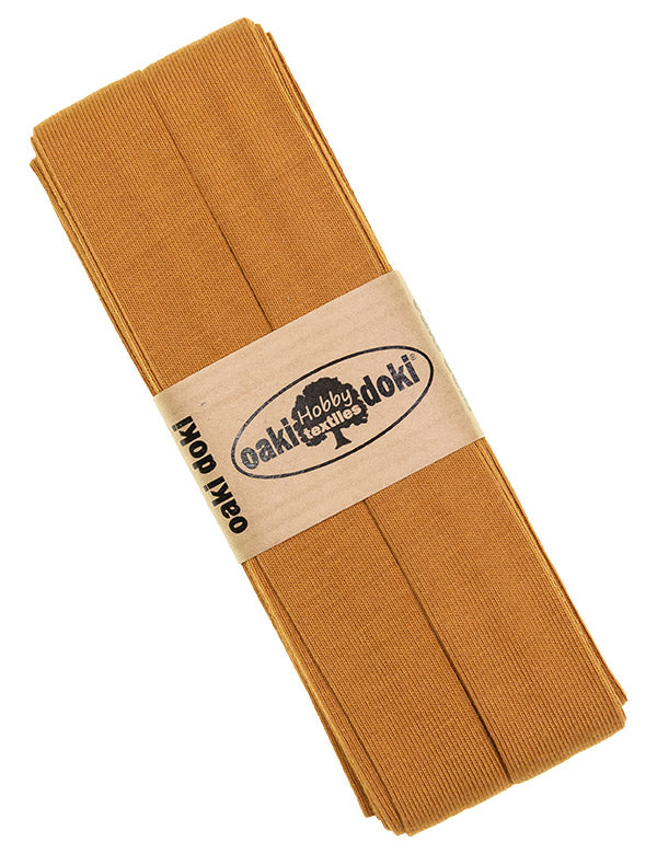 Jersey Schrägband 40/20mm Coupon ocker
