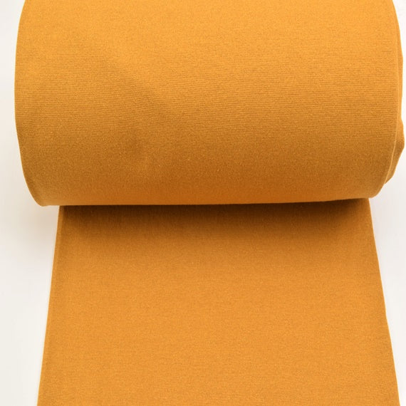 Bündchen Glitzer senf