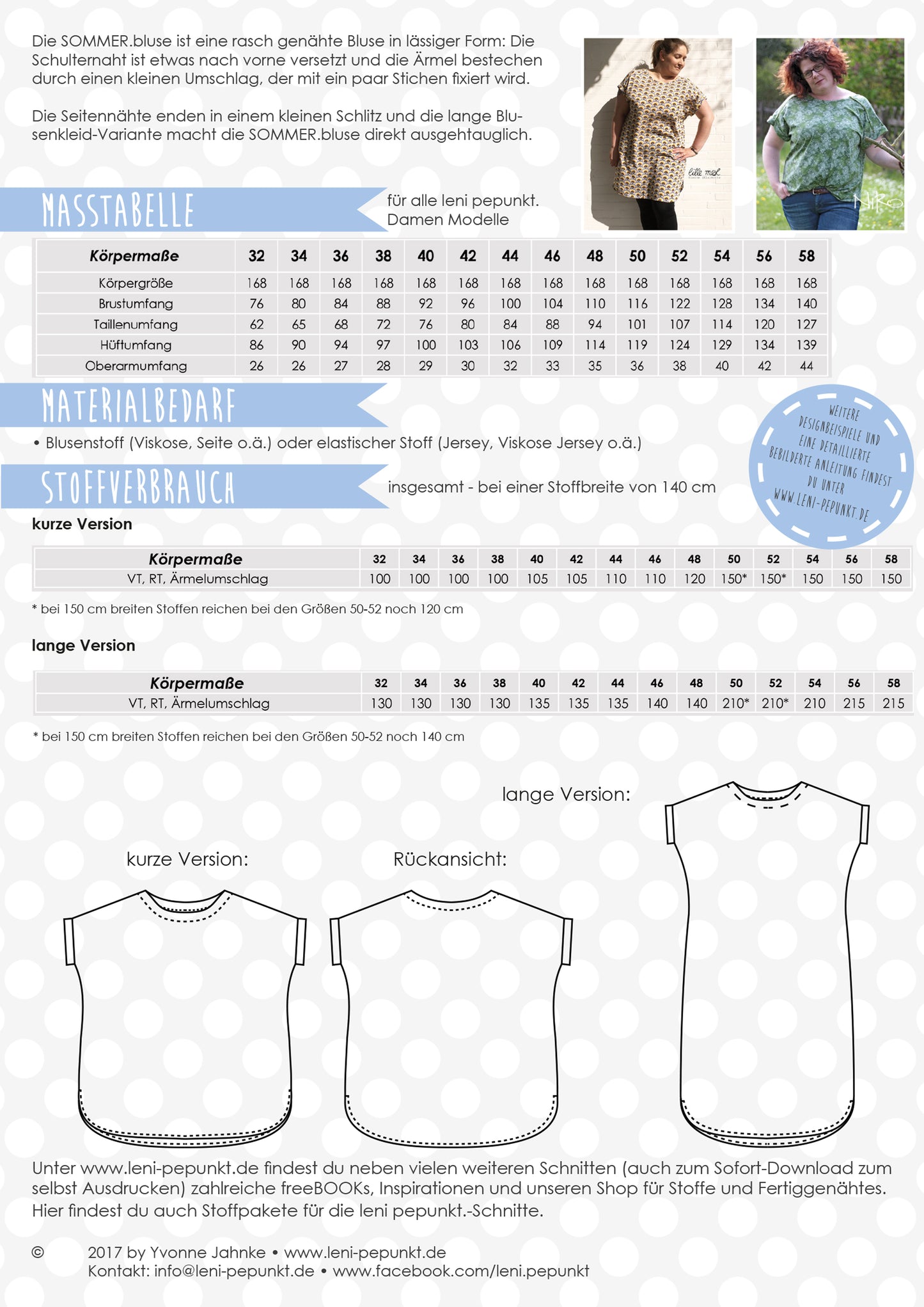 Lenipepunkt SOMMER.bluse Damen #93