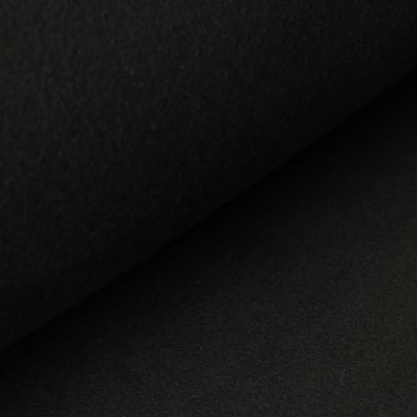 Baumwollfleece schwarz