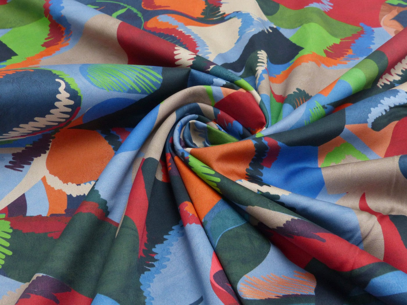 Baumwolle Bluse Abstrakt
