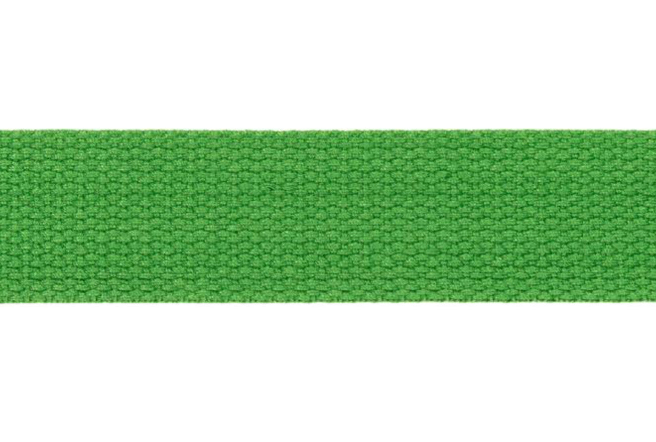 Gurtband Baumwolle 30mm grasgrün