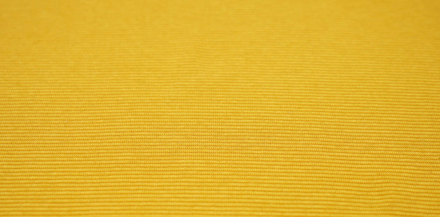 Bündchen Streifen schmal senf