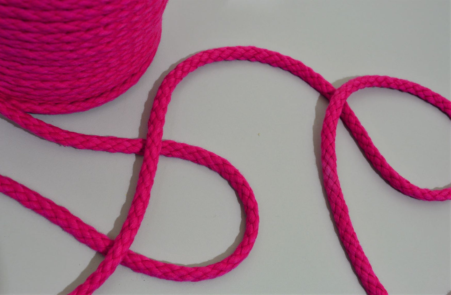 Baumwollkordel 8mm pink
