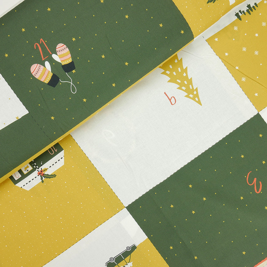 Baumwolle Weihnachten Panel DIY Adventskalender