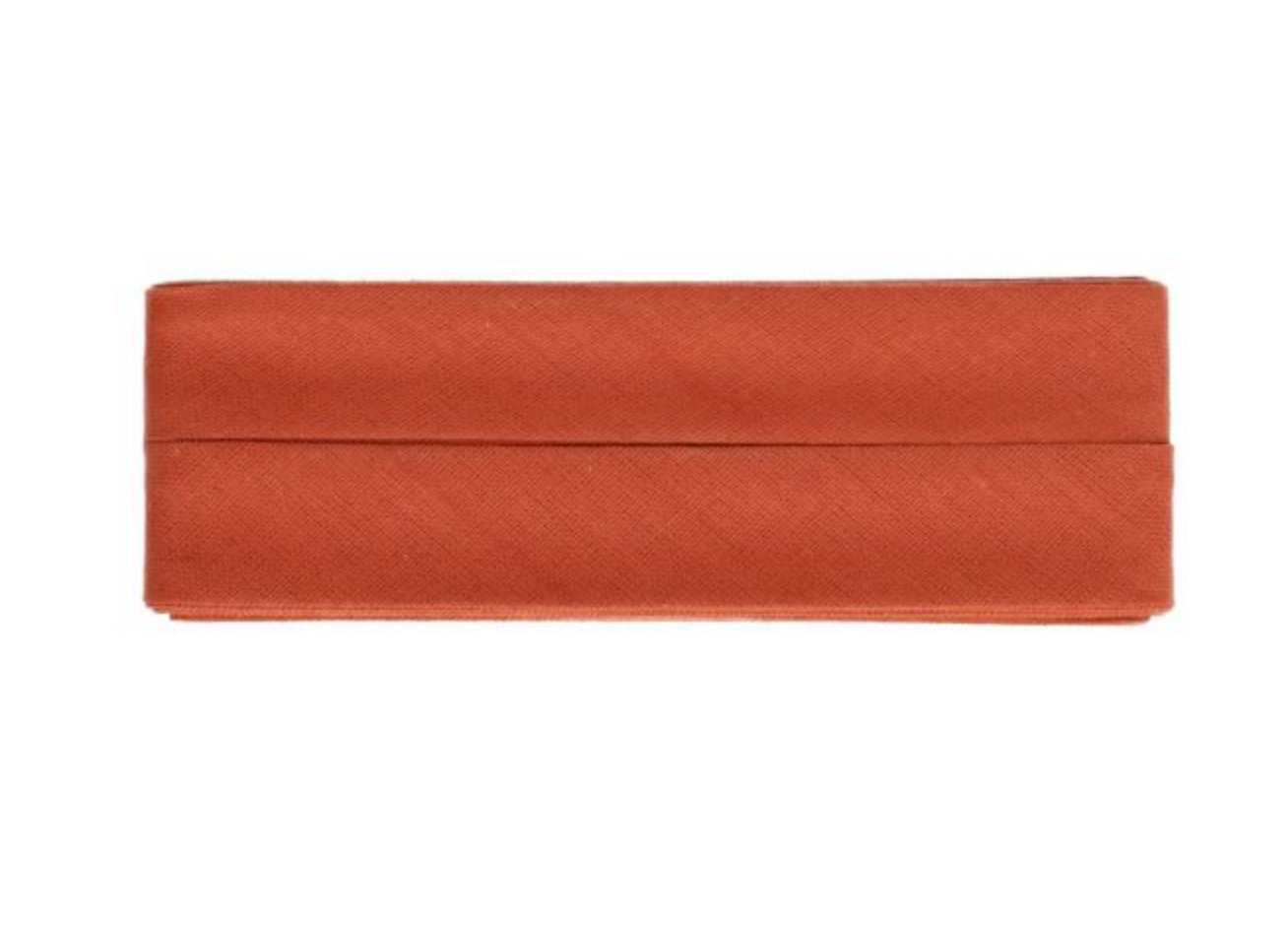 Baumwoll Schrägband gefalzt 40/20 terracotta