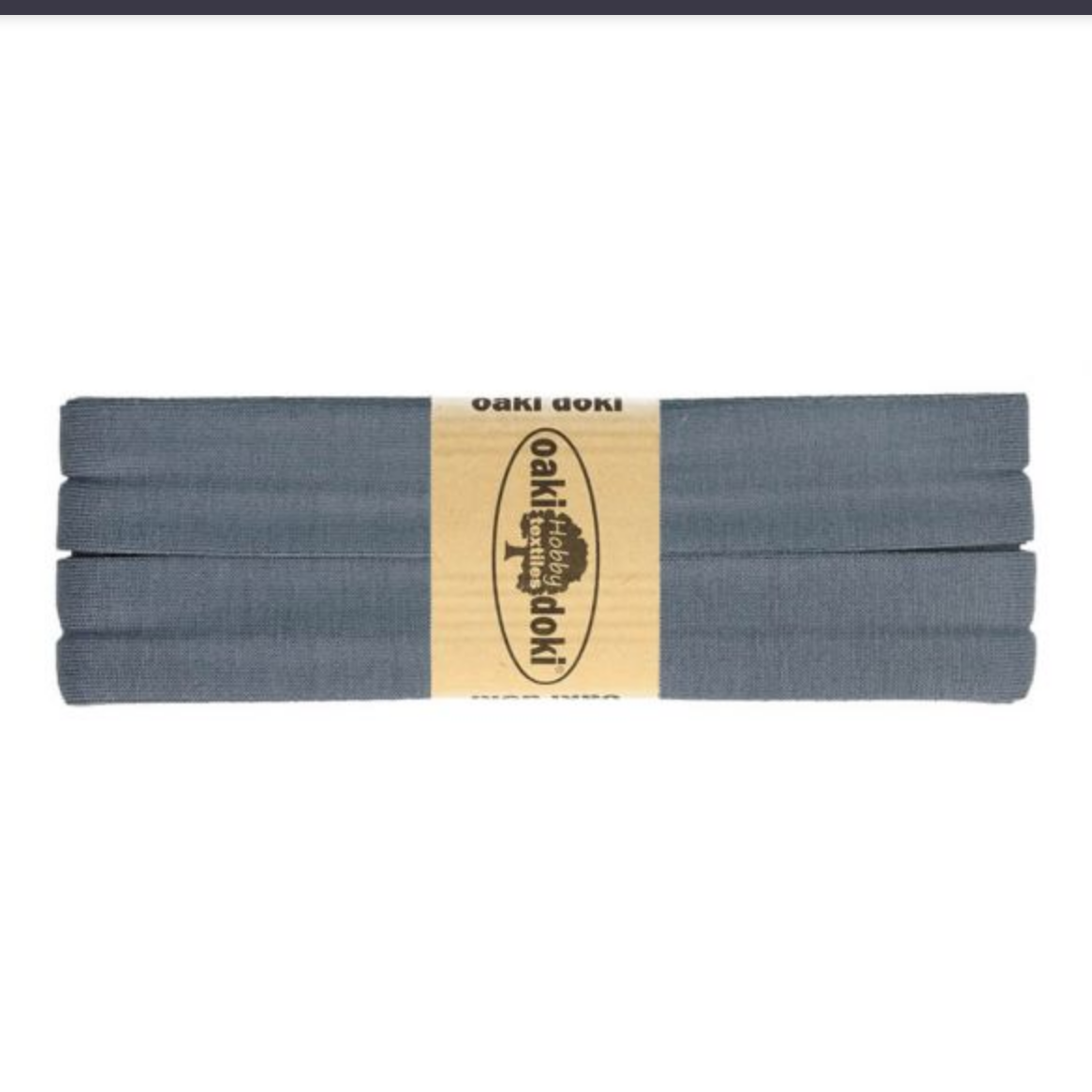 Jersey Schrägband 40/20mm Coupon dunkelgrau