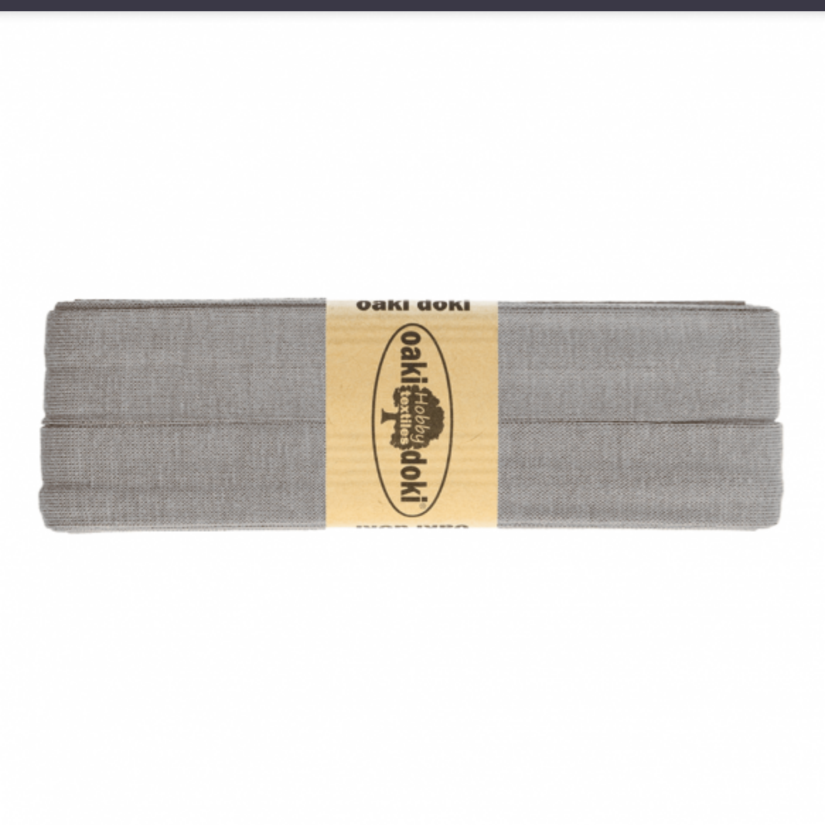 Jersey Schrägband 40/20mm Coupon grau