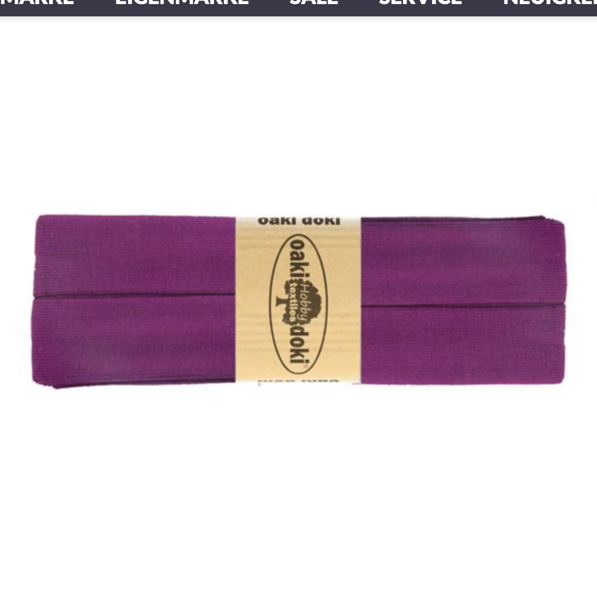 Jersey Schrägband 40/20mm Coupon brombeere