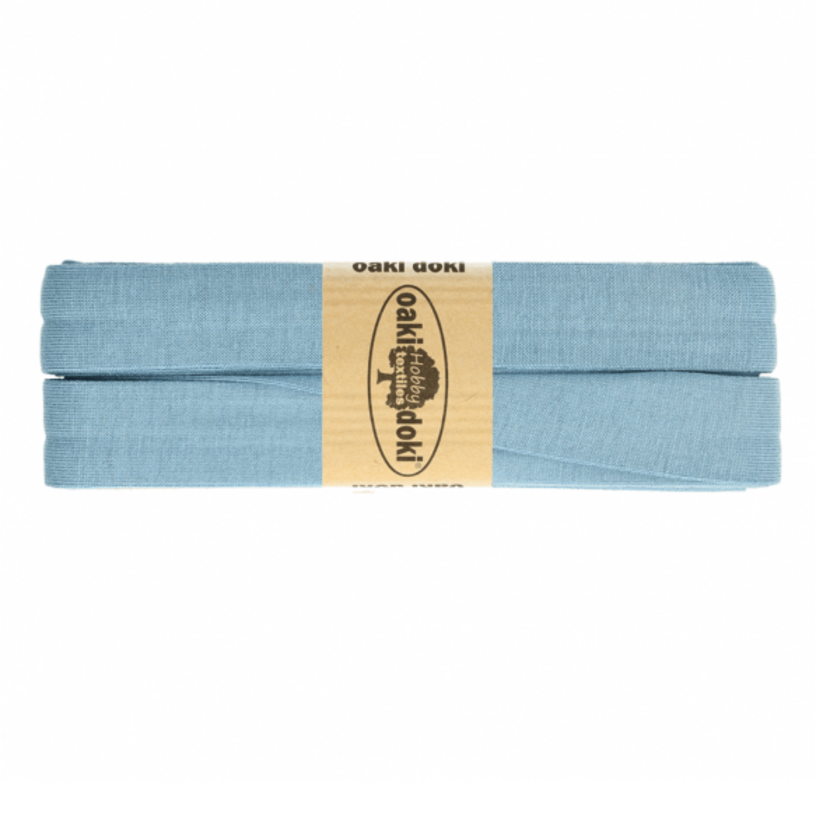 Jersey Schrägband 40/20mm Coupon jeansblau