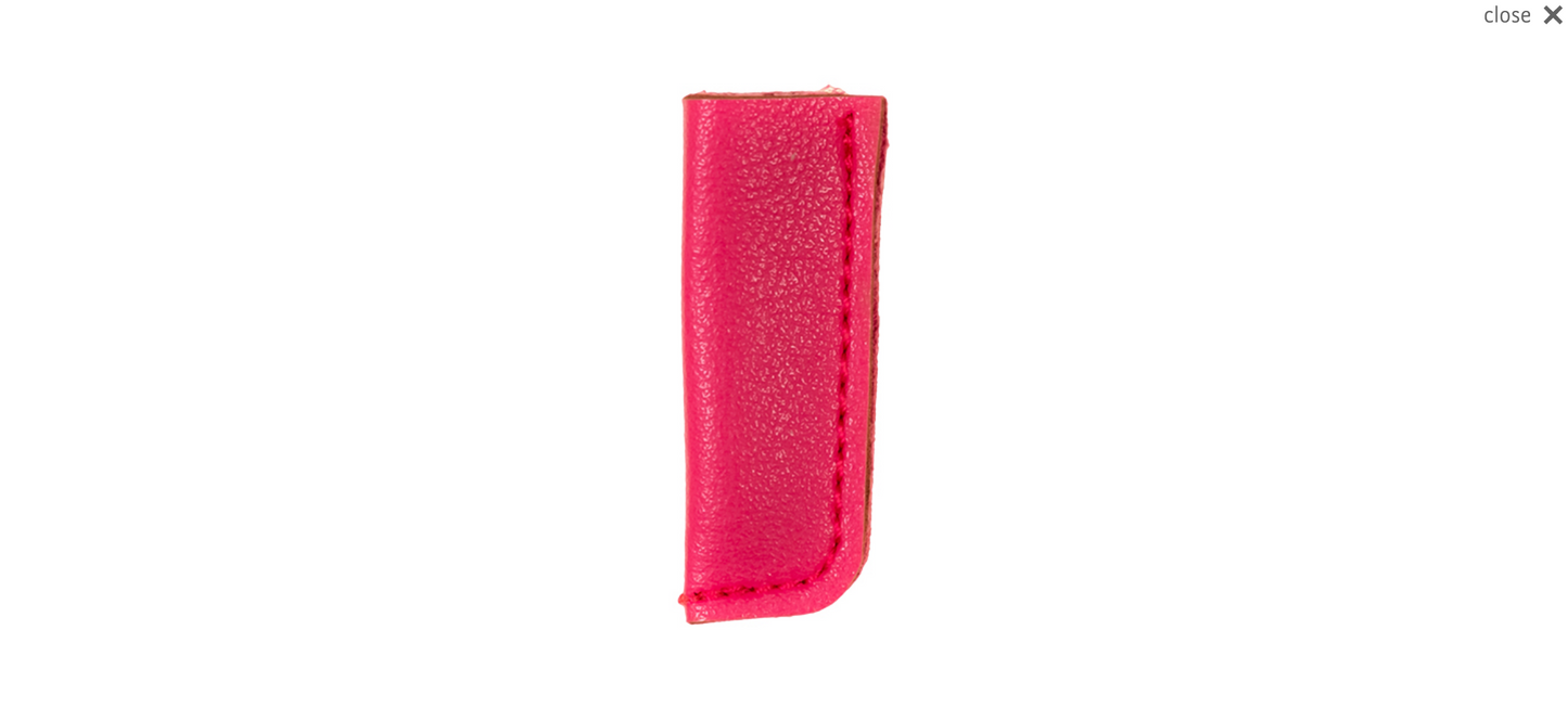 Kordelenden Kunstleder pink 2 Stück
