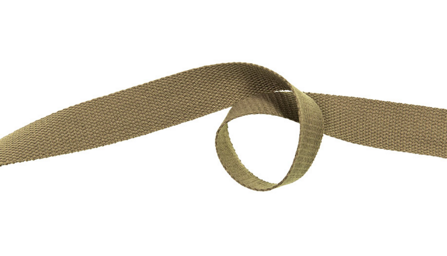 Gurtband Baumwolle 30mm dunkelbeige