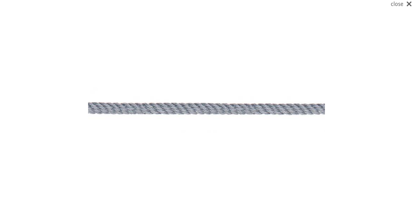 Baumwollkordel 4mm hellgrau