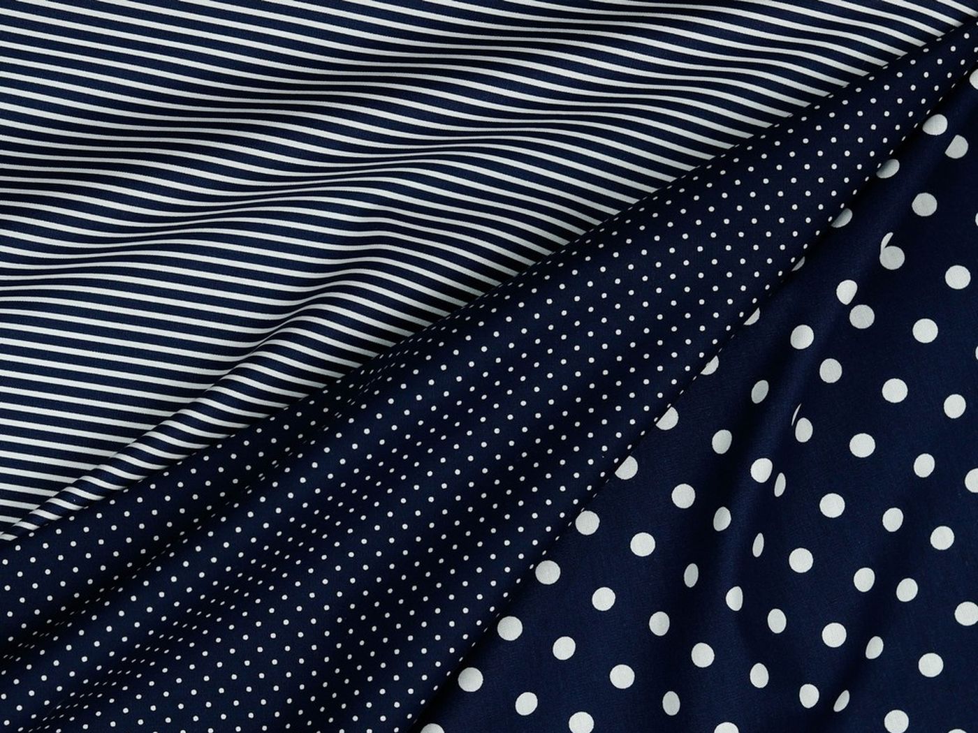 Baumwolle Streifen dunkelblau