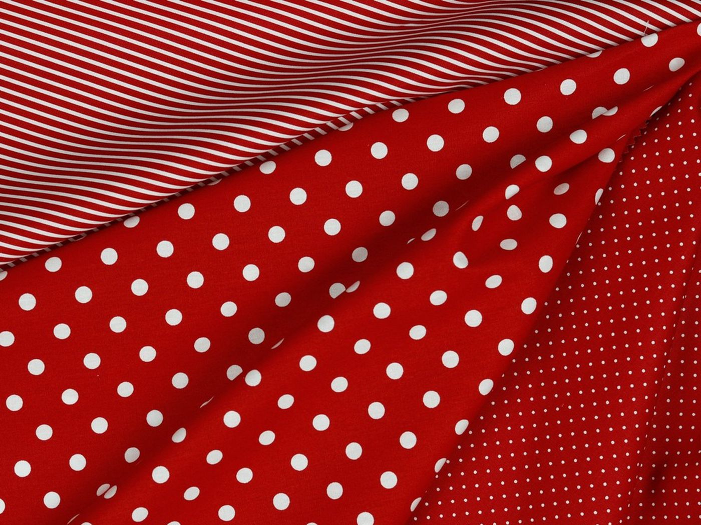 Baumwolle Streifen rot