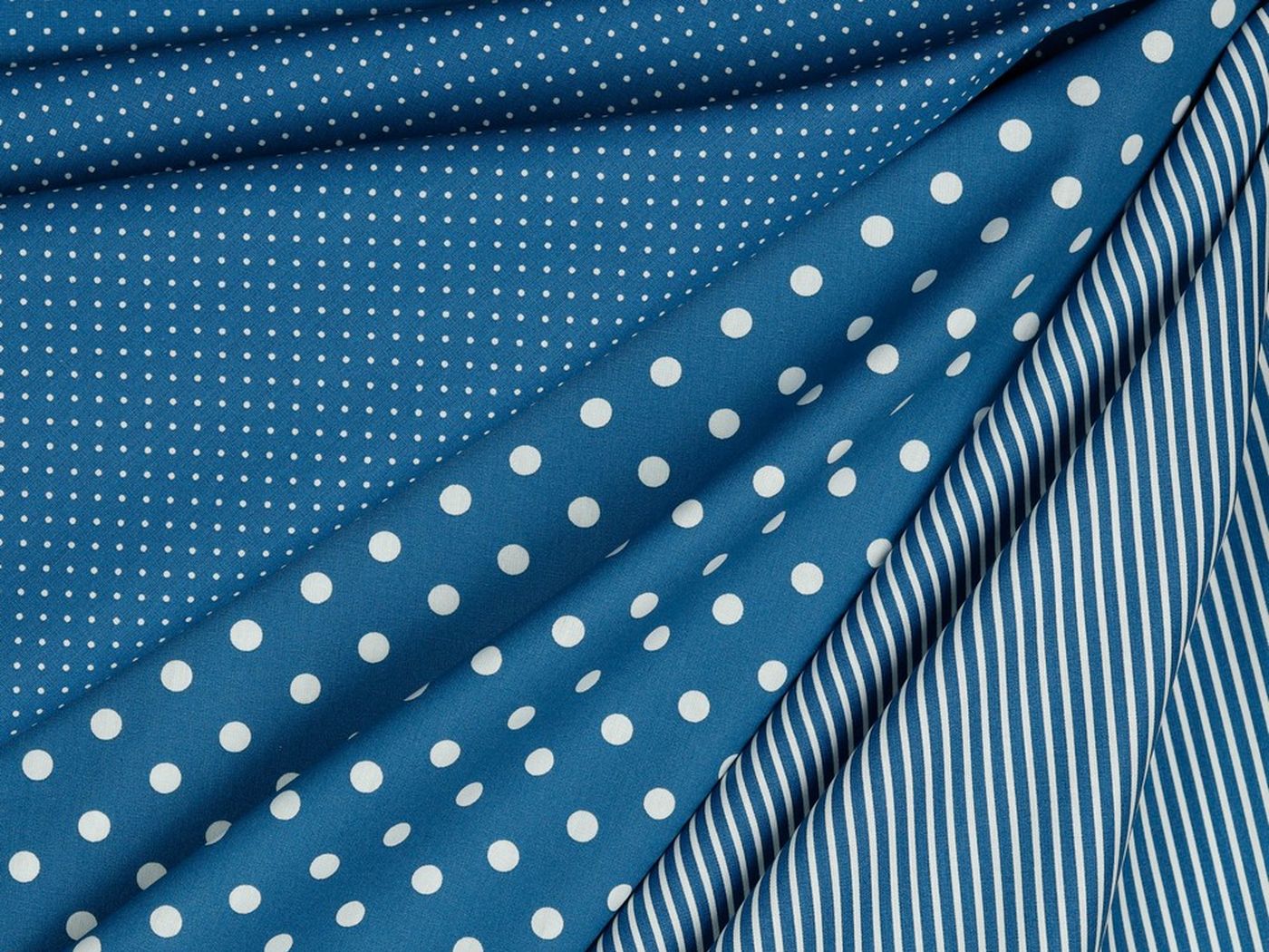 Baumwolle Streifen jeansblau