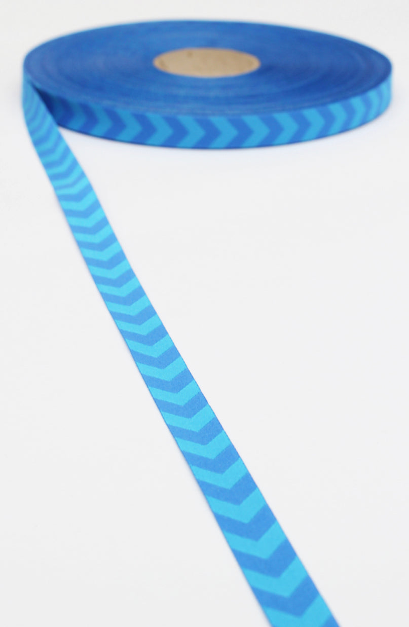 Webband Chevron blau