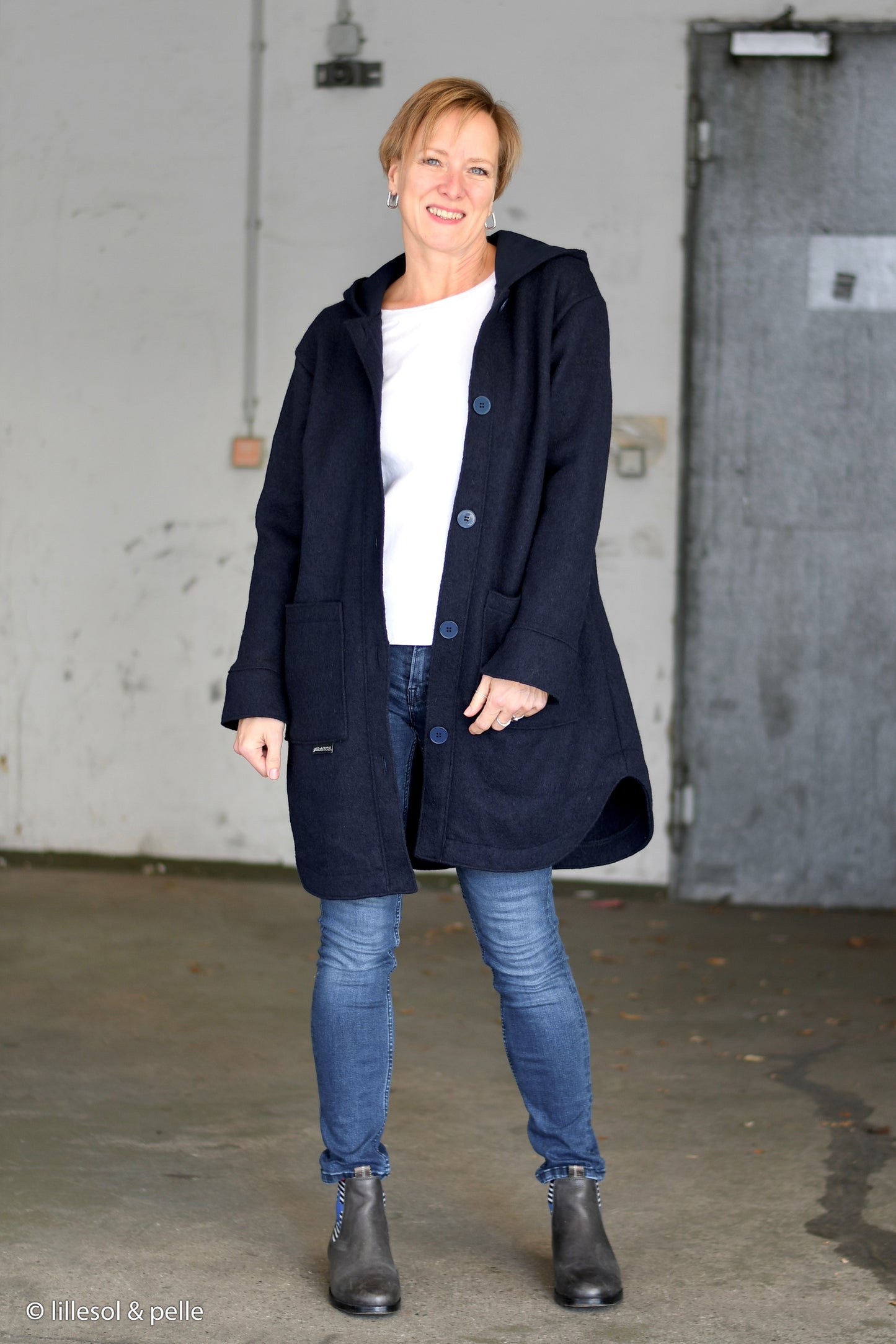 Walk Schurwolle Naomi lila dunkel melange