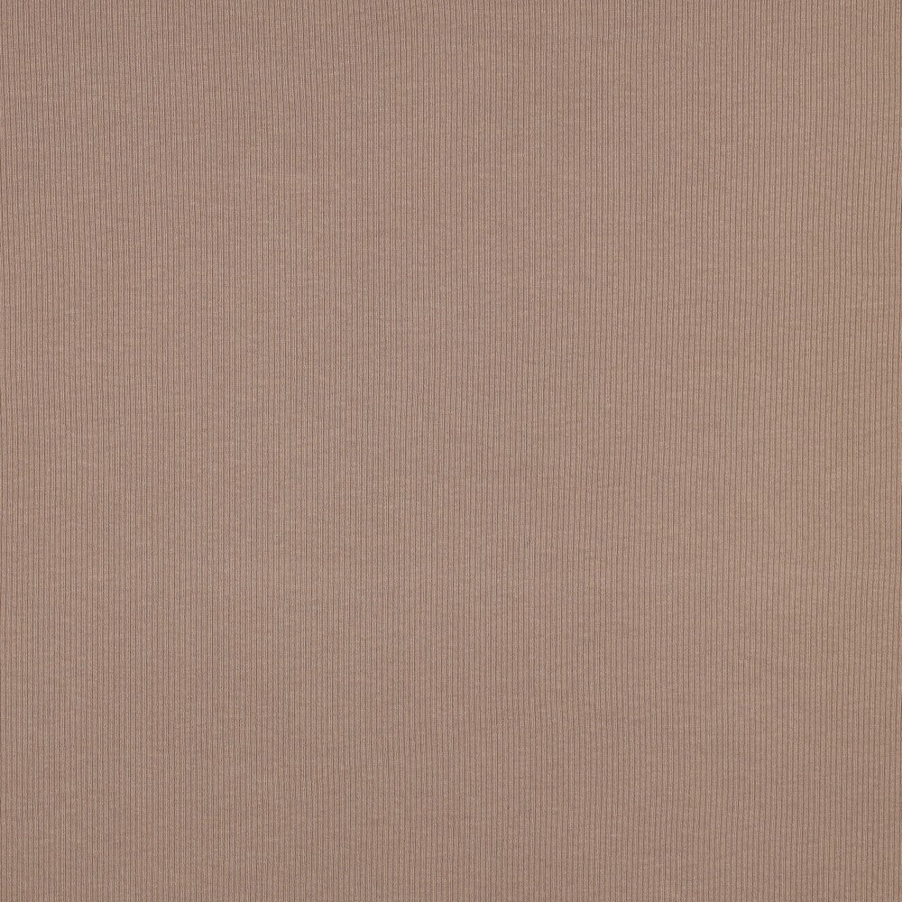 Jersey Rippenjersey uni taupe