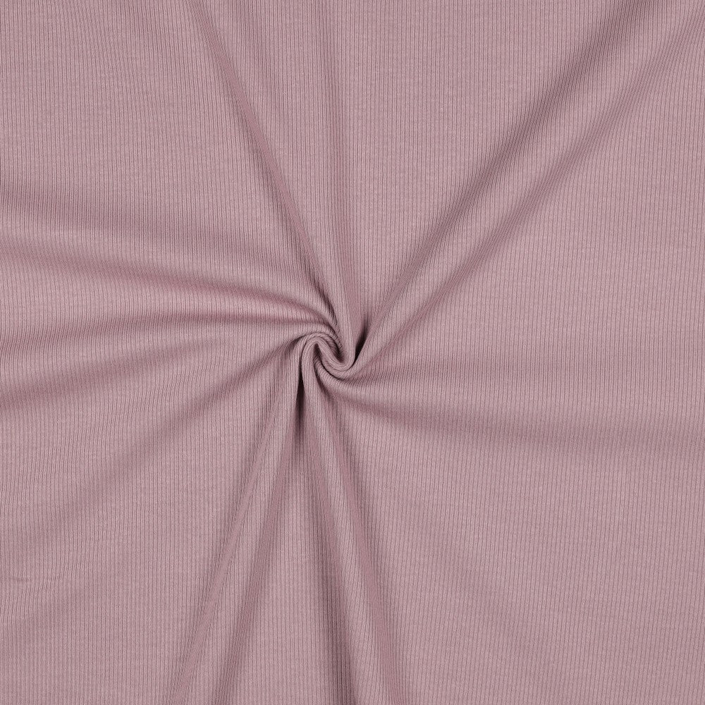 Jersey Rippenjersey uni lilac hell mauve