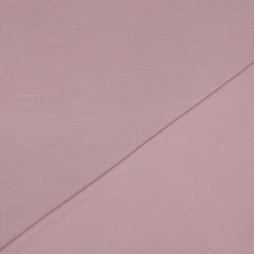 Jersey Rippenjersey uni lilac hell mauve