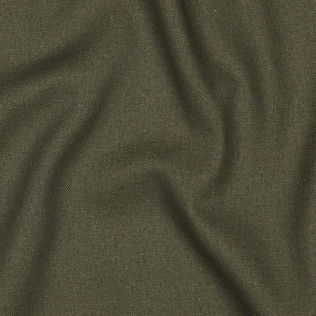 Leinen Viskose army grün