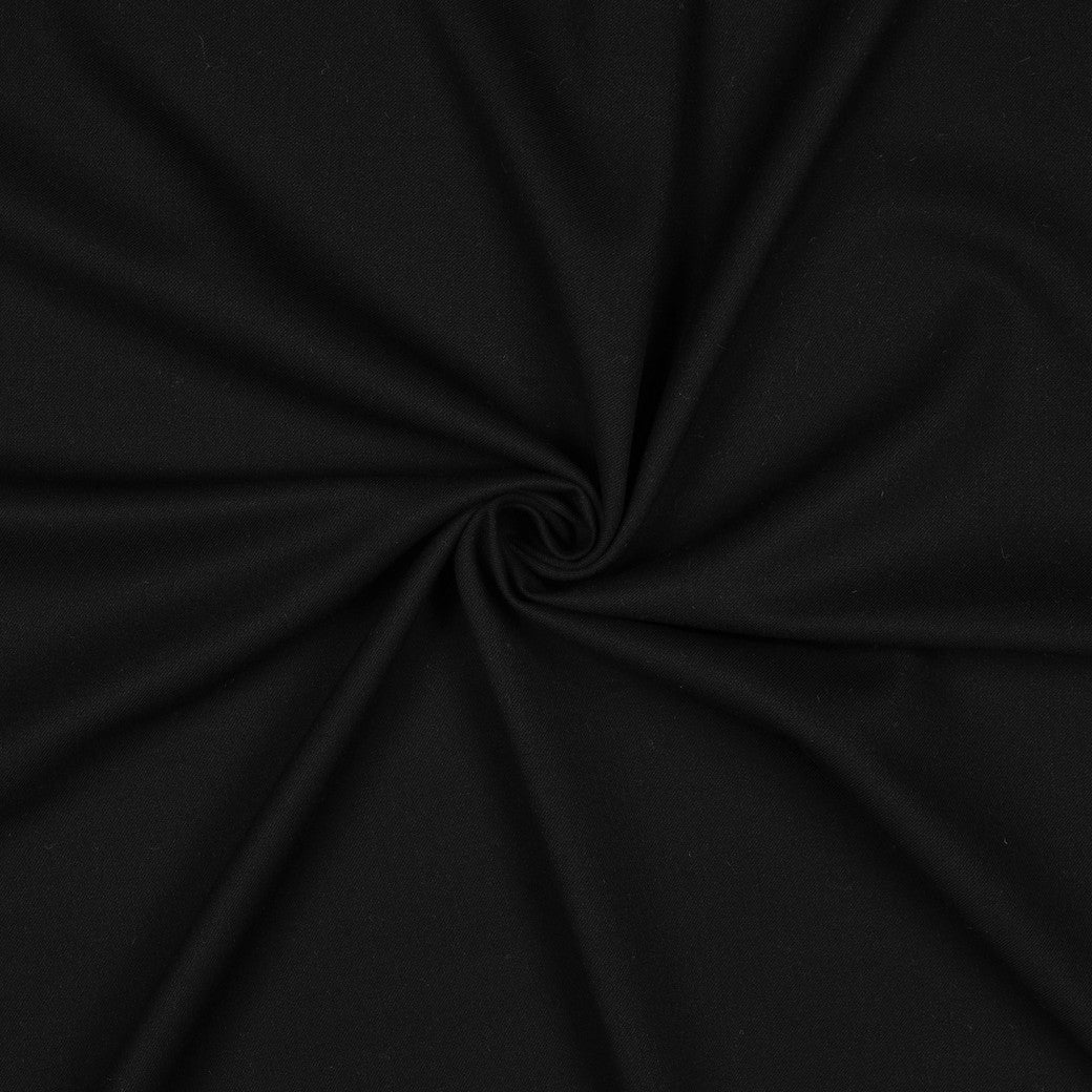 Viskose Gabardine angeraut Stretch schwarz