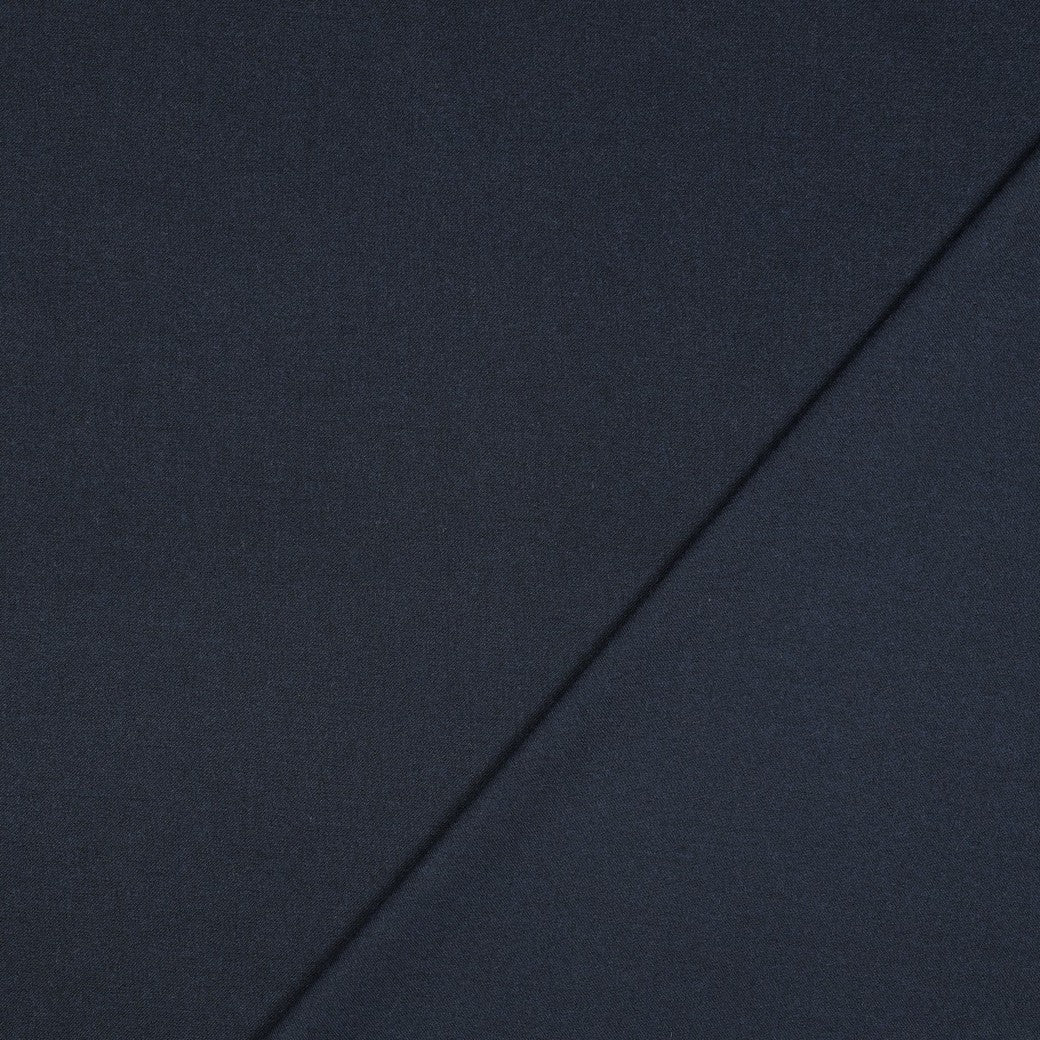 Viskose Gabardine angeraut Stretch dunkelblau