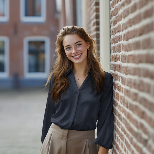 Bald erhältlich - Viskose Gabardine angeraut Stretch dunkelblau