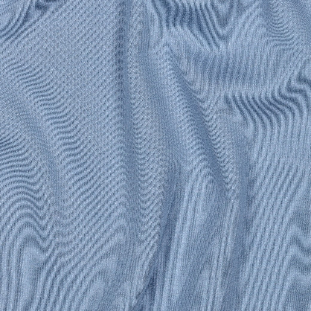 Bald erhältlich - Baumwoll Jersey Interlock Bio hellblau