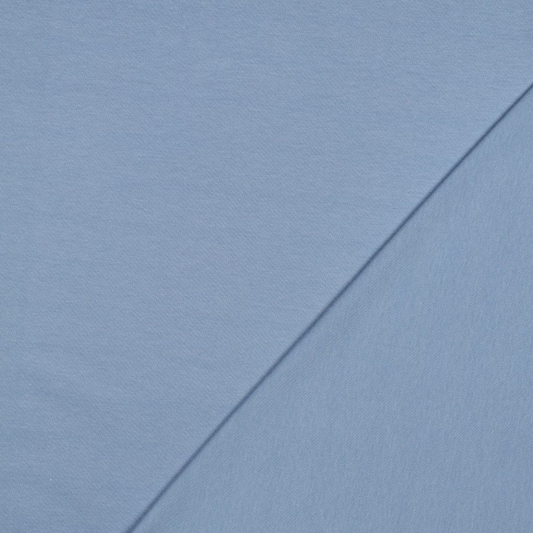 Bald erhältlich - Baumwoll Jersey Interlock Bio hellblau