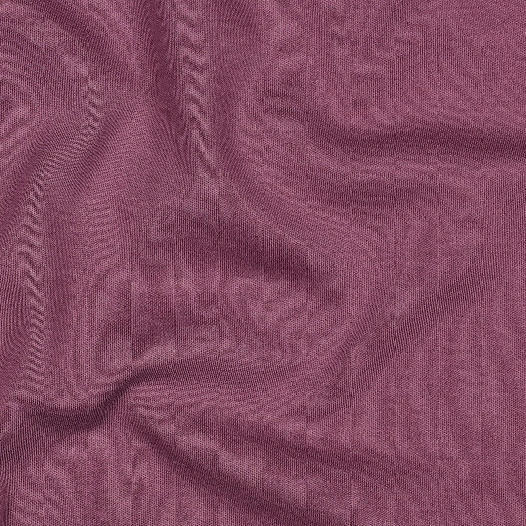 Baumwoll Jersey Interlock Bio mauve