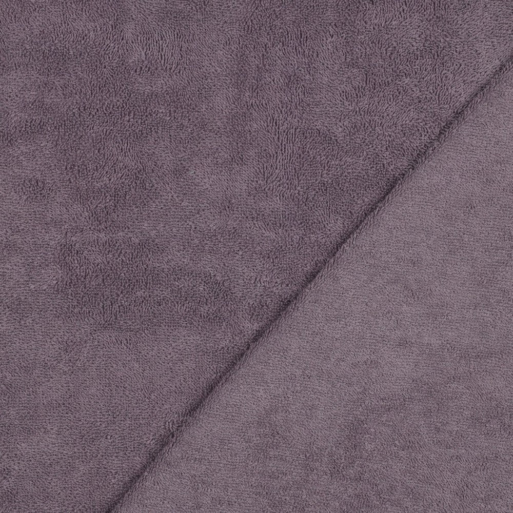 Frottee Baumwolle uni mauve grape