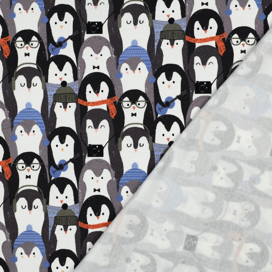 BALD ERHÄLTLICH - Sweat digital Pinguine grau