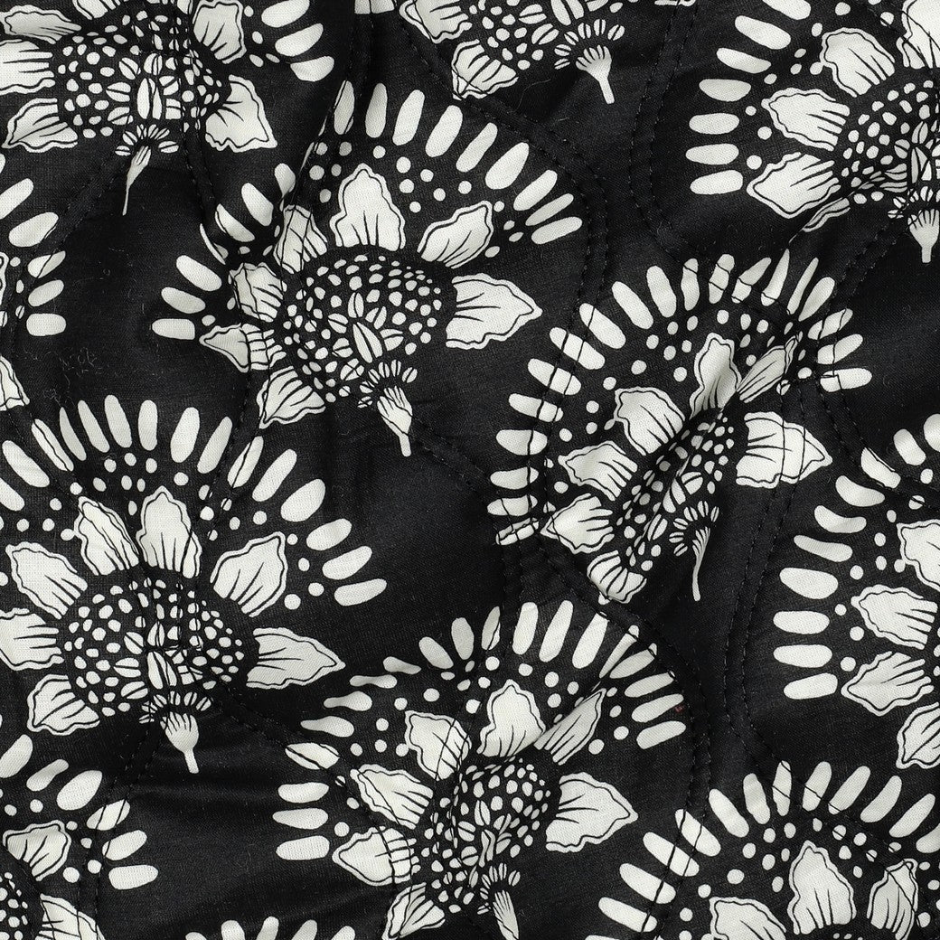 Bald erhältlich - Stepper Baumwolle Voile digital Blumen schwarz