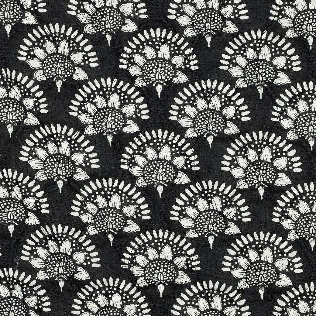 Bald erhältlich - Stepper Baumwolle Voile digital Blumen schwarz