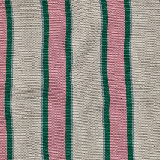 Canvas leinenlook Streifen rosa grün