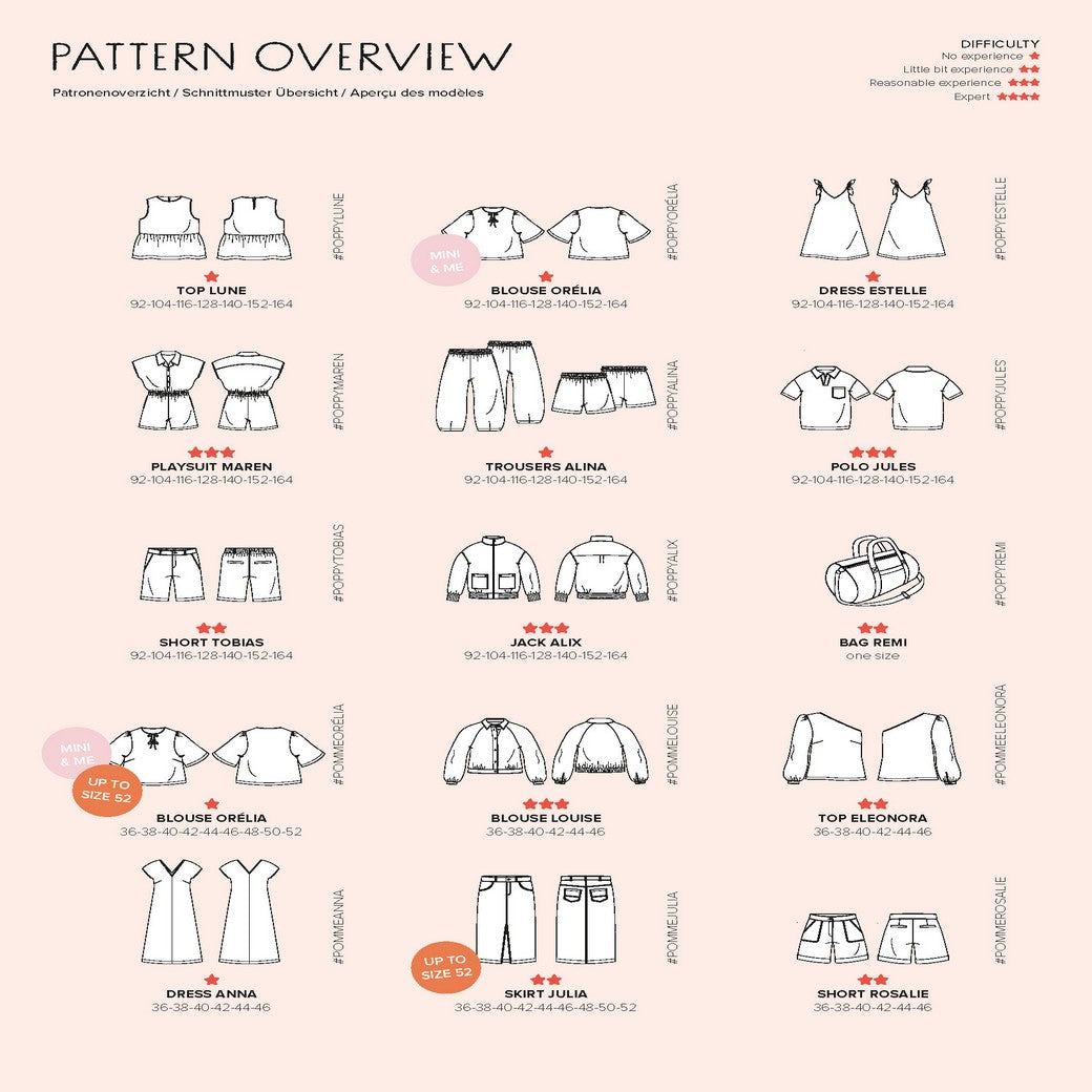 Magazin Poppy meets Pommé Schnittmuster by Verhees Nr.26