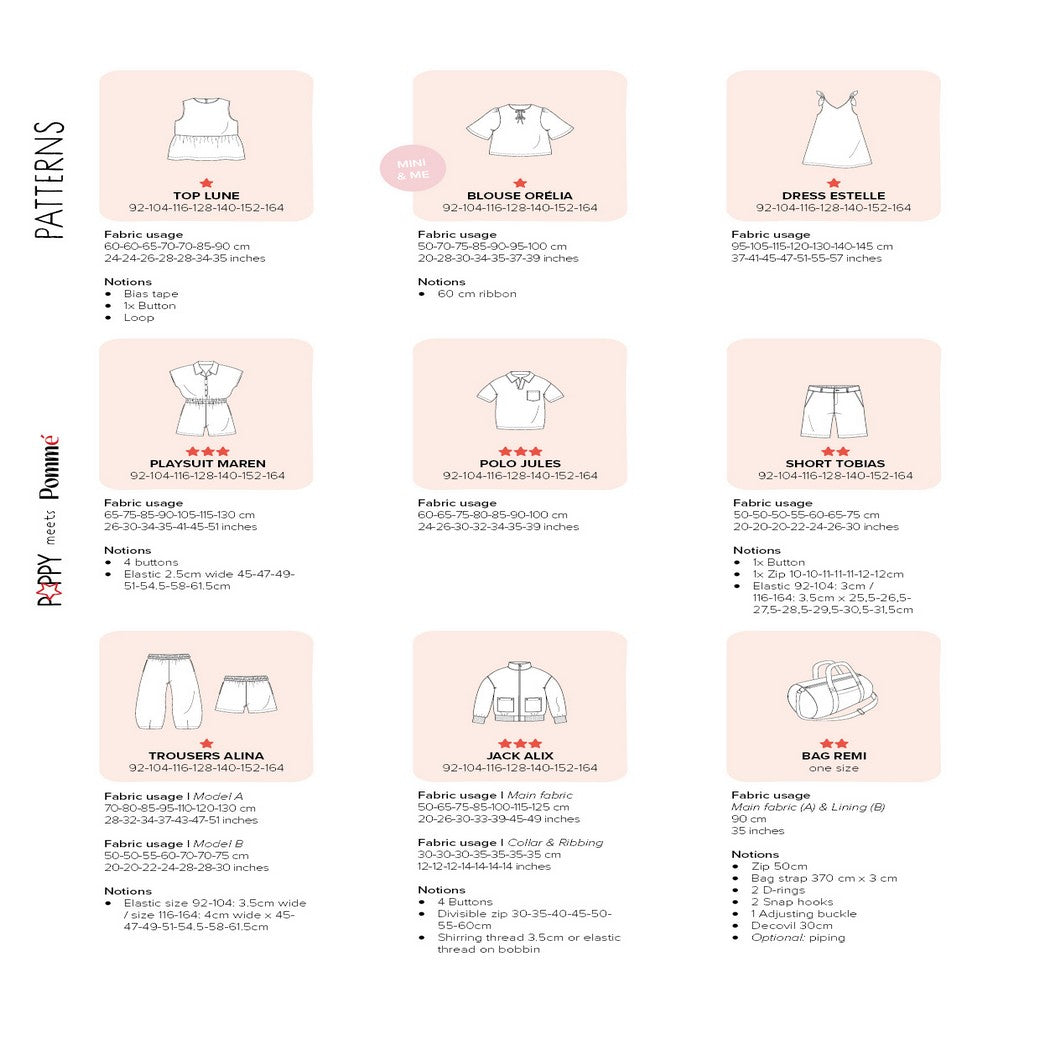 Magazin Poppy meets Pommé Schnittmuster by Verhees Nr.26
