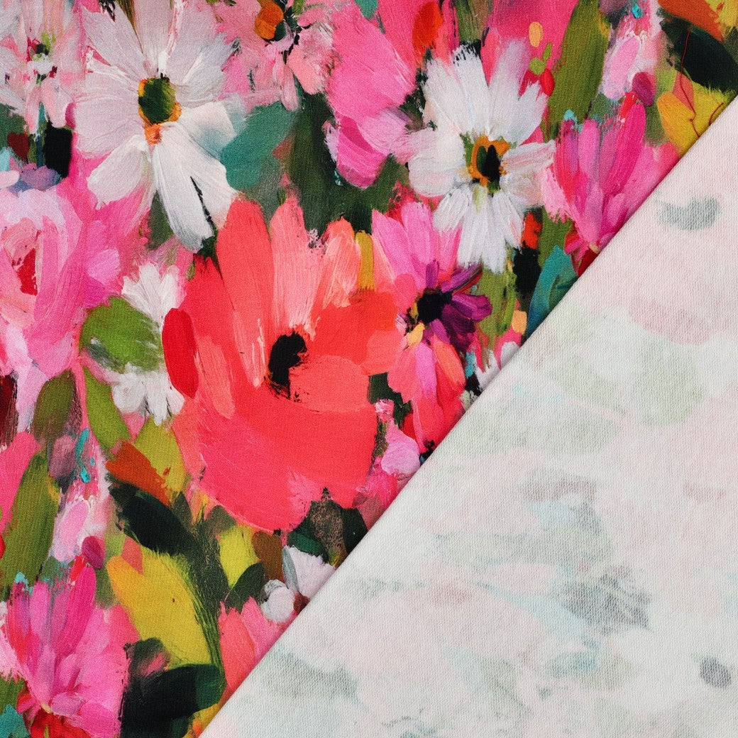 Bald erhältlich - Sweat French Terry digital Blumen bunt