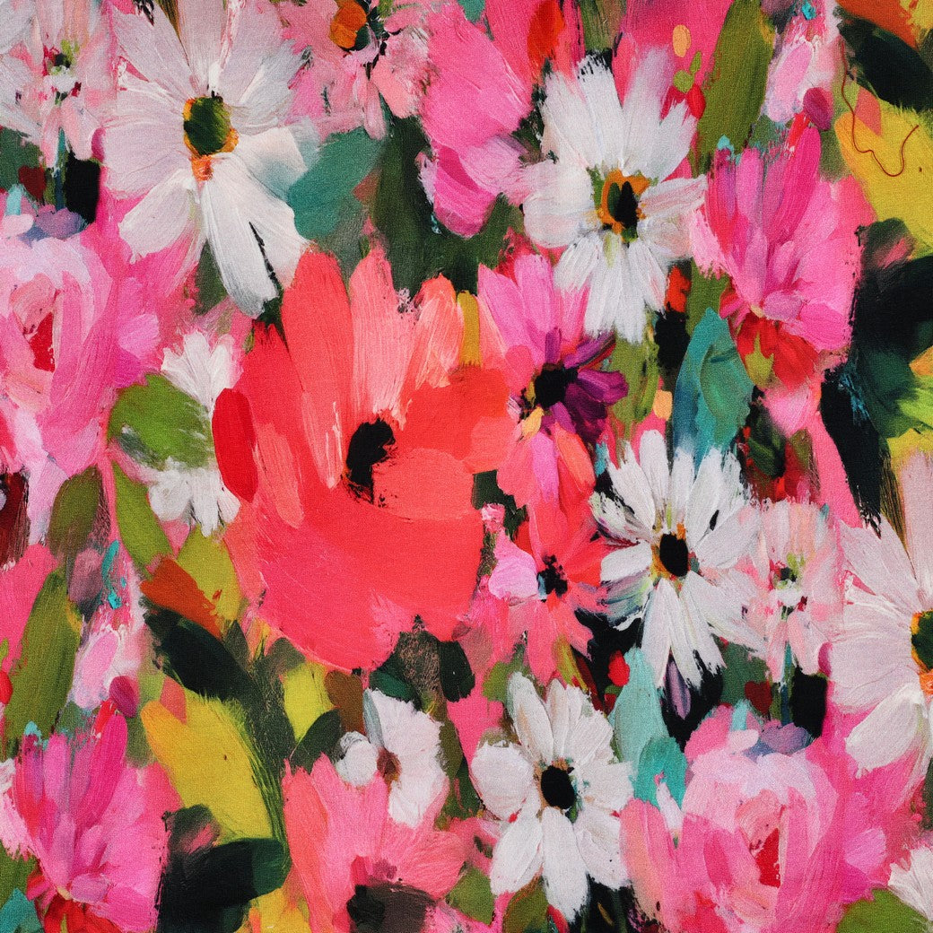 Bald erhältlich - Sweat French Terry digital Blumen bunt