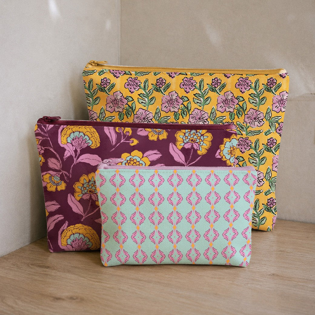 Canvas digital Panel DIY Shopper Blumen rosa