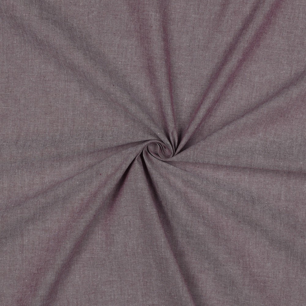 Baumwolle garngefärbt uni aubergine