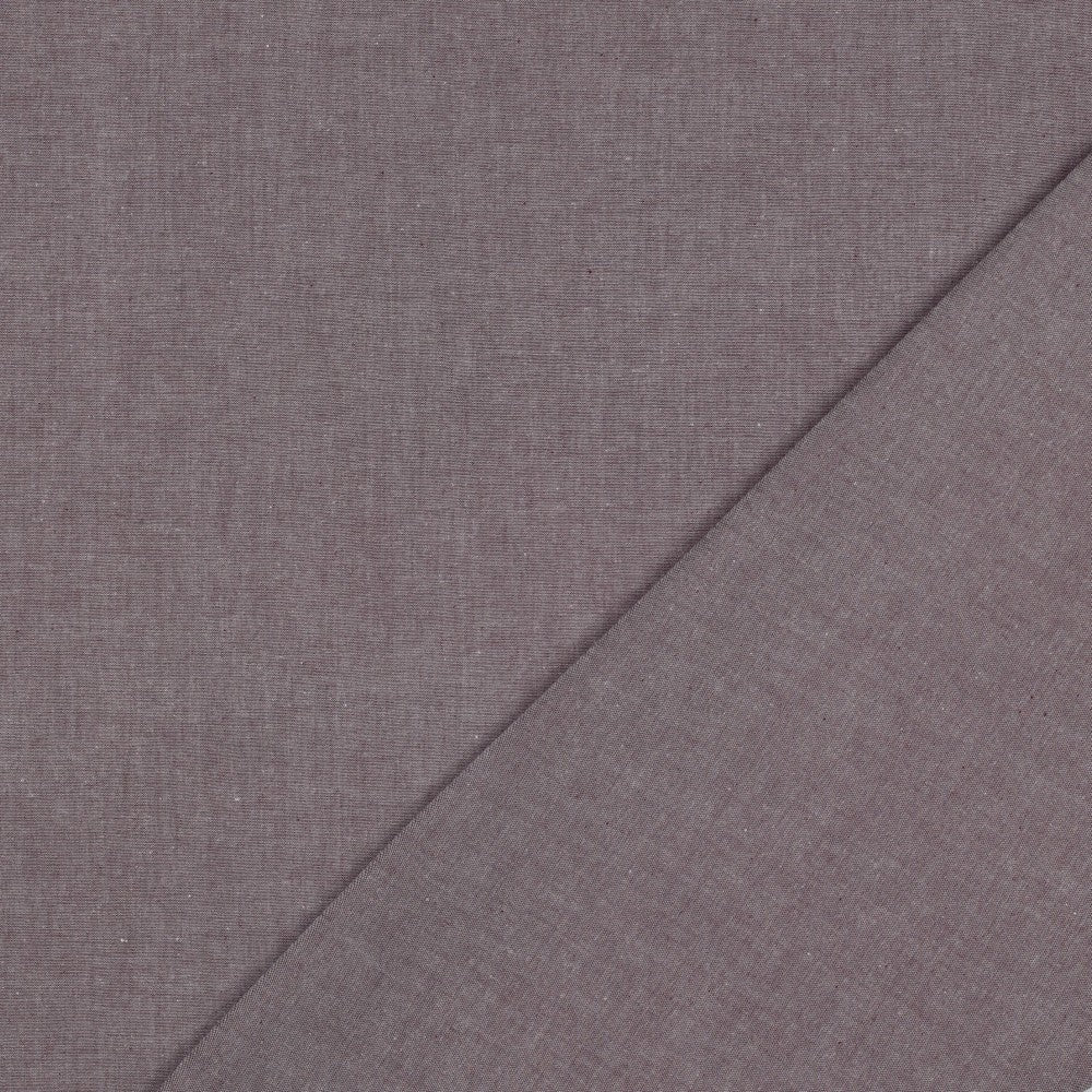 Baumwolle garngefärbt uni aubergine