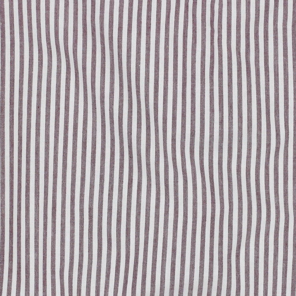 Baumwolle garngefärbt Streifen aubergine