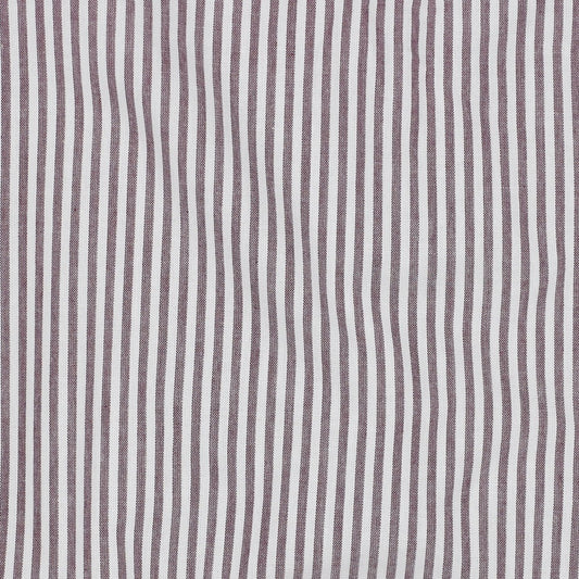 Baumwolle garngefärbt Streifen aubergine