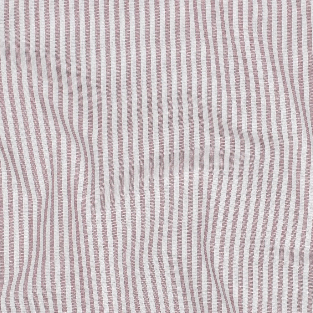 Baumwolle garngefärbt Streifen mauve