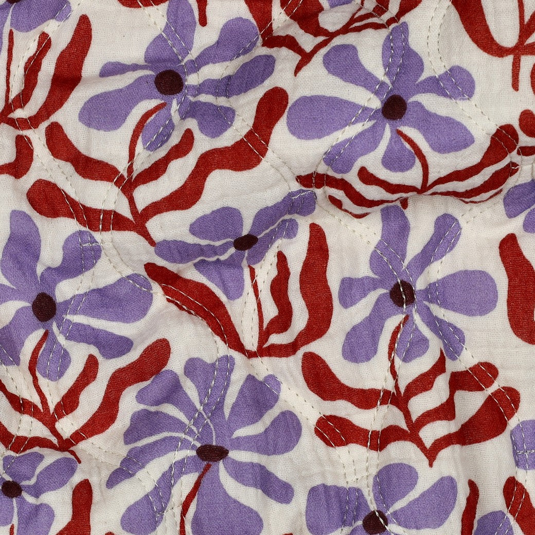 Musselin Stepper Doublesided Blumen natur